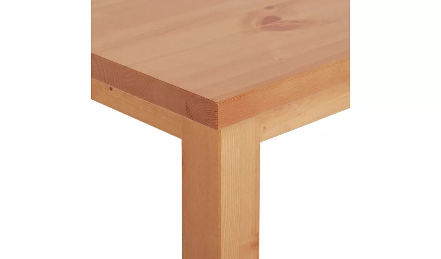 Habitat Ashdon Solid Pine 6 Seater Dining Table - Oak Effect